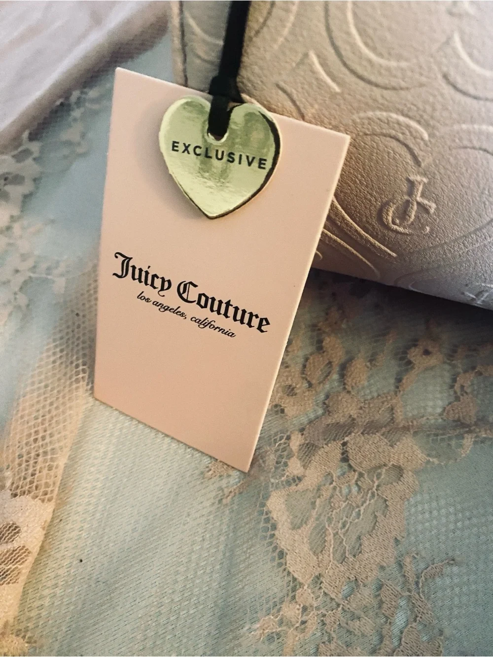 Juicy Couture Baby Pink Logo Crossbody Bag Set